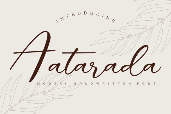 Aatarada: A Script Font for Web Design