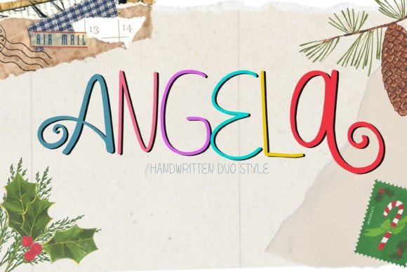 Angela Duo: A Handwritten Font for Web Design