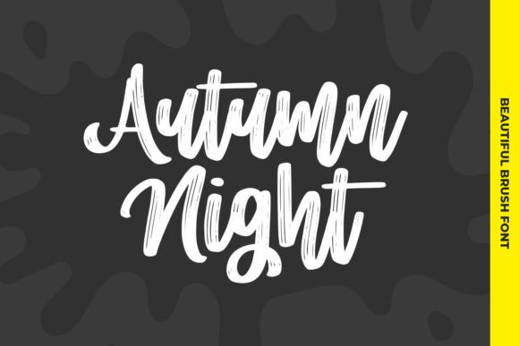 Autumn Night: A Natural Handwriting Font
