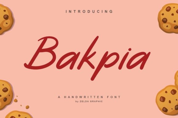 Bakpia: A Modern Handwriting Font