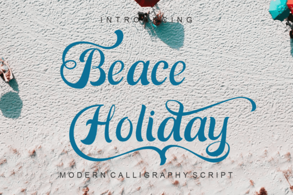 Beace Holiday Font Review