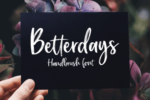 Betterdays: A Delicate Font for Creative Projects