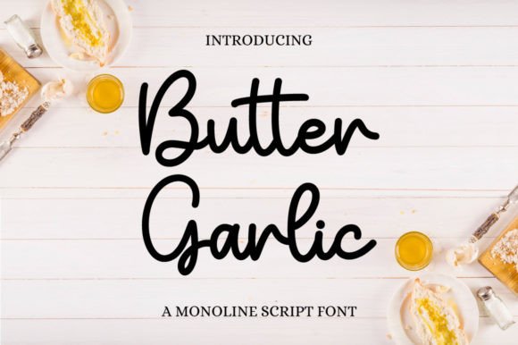 Butter Garlic Font for Web Design