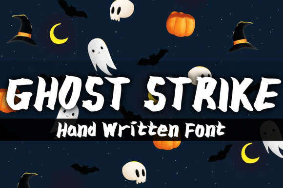 Ghost Strike: A Halloween Font for Creative Projects