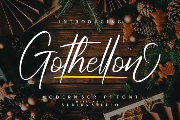 Gothellon: A Stylish Script Font
