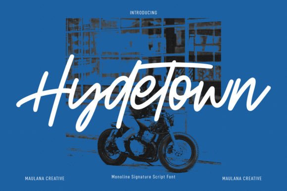 Hydetown: A Modern Script Font for Web Design