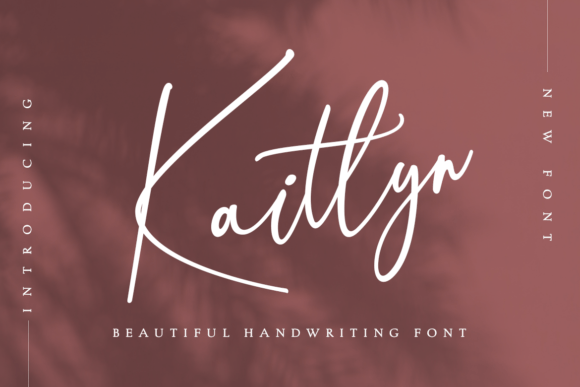 Kaitlyn: A Modern Calligraphy Typeface