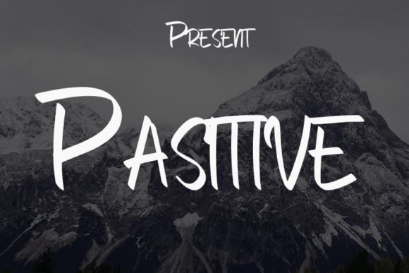 Pasitive: A Handwritten Font for Impact