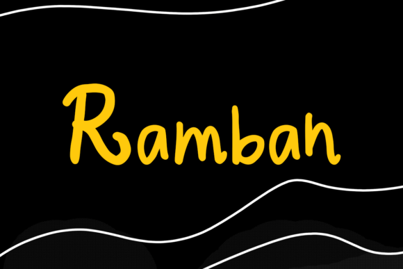 Ramban: A Handwritten Font for Creative Web Design