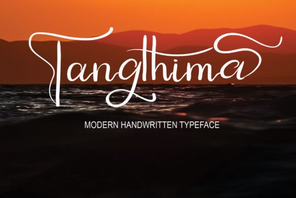 Tangthima: A Handwritten Font for Editorial Elegance
